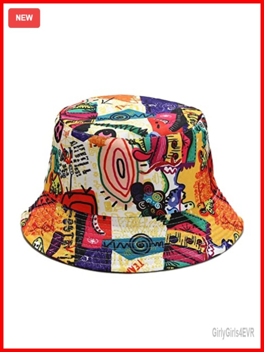 Reversible Bucket Hat for Sun Protection, Cotton Polyester, Packable for Travel